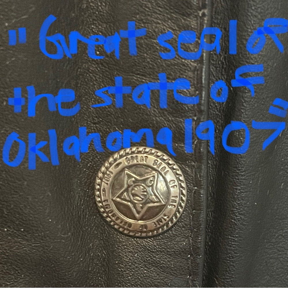 Vintage Mona Mode Western Biker Leather Vest Size M UNISEX - Picture 7 of 10